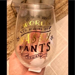 🎉3/$15 Item🎉 Cute Sassy Wine Glass